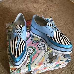 Never worn Jeffrey Campbell loafers